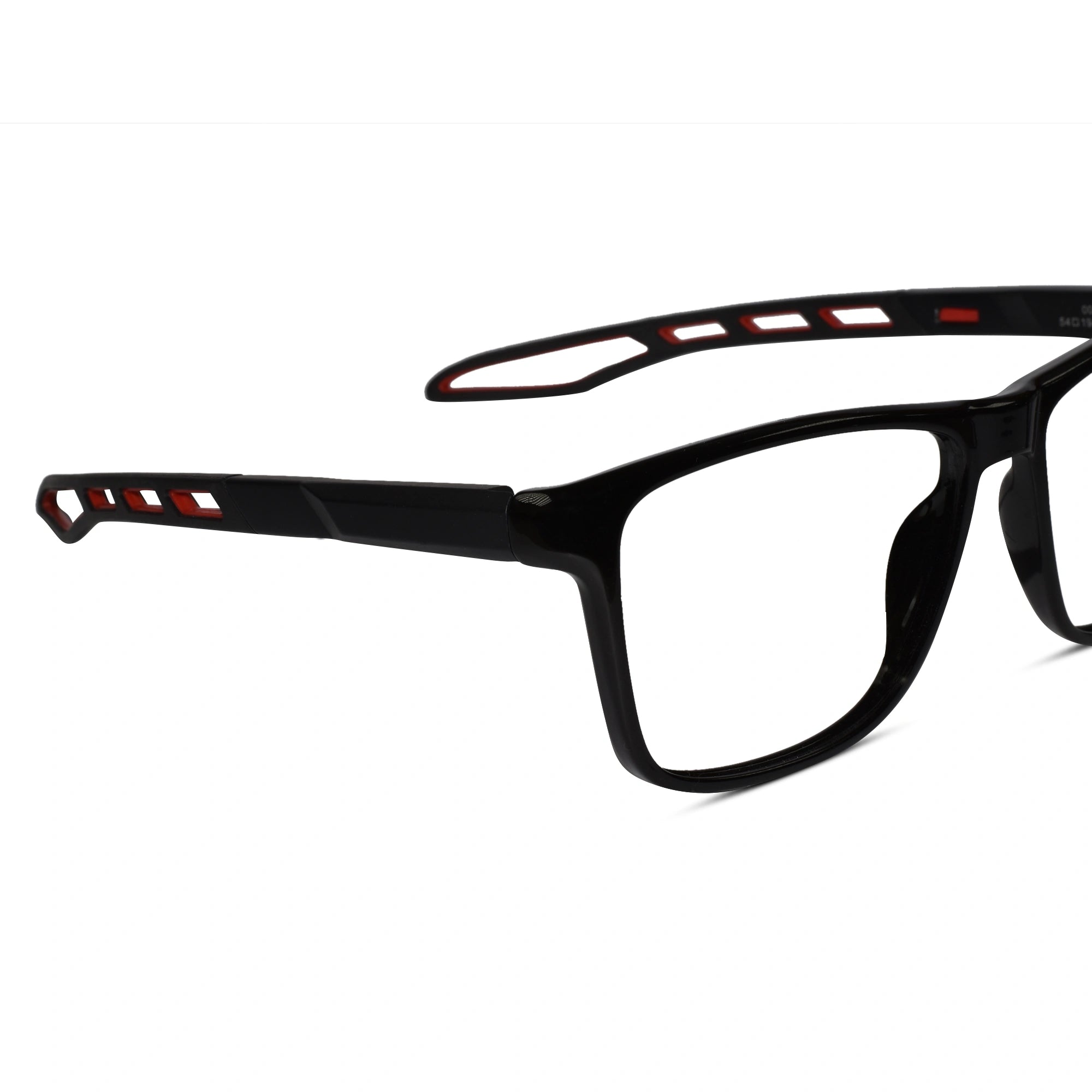 Sports Eyeglasses For Men & Women ELE0098-BLK-RED