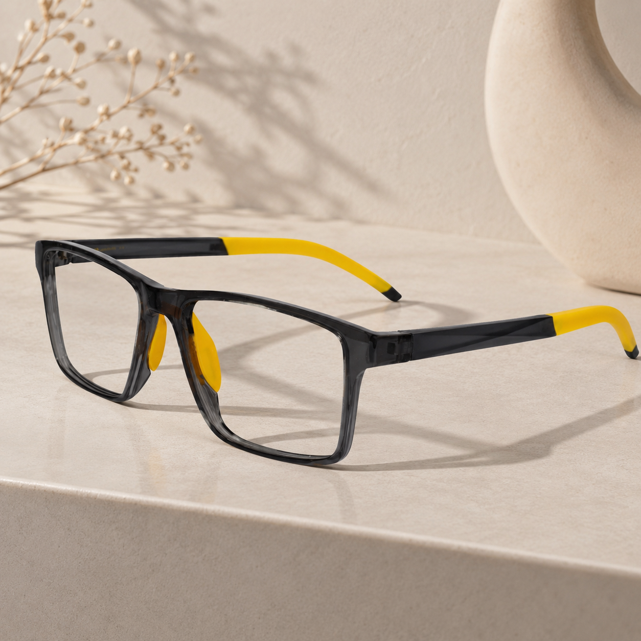 Sports Eyeglasses For Men & Women LKE9906-BLK-YELLOW