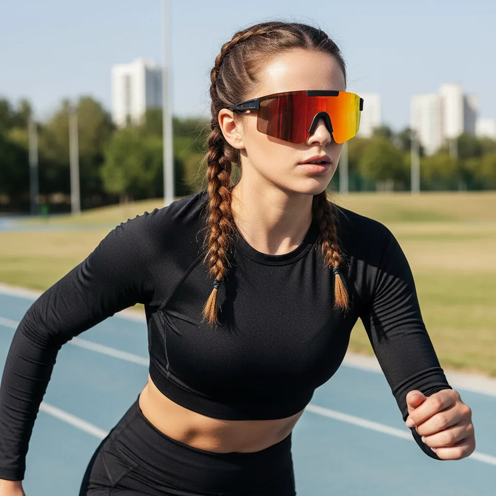 Sports Sunglasses  For Men & Women LKS3049-Orange