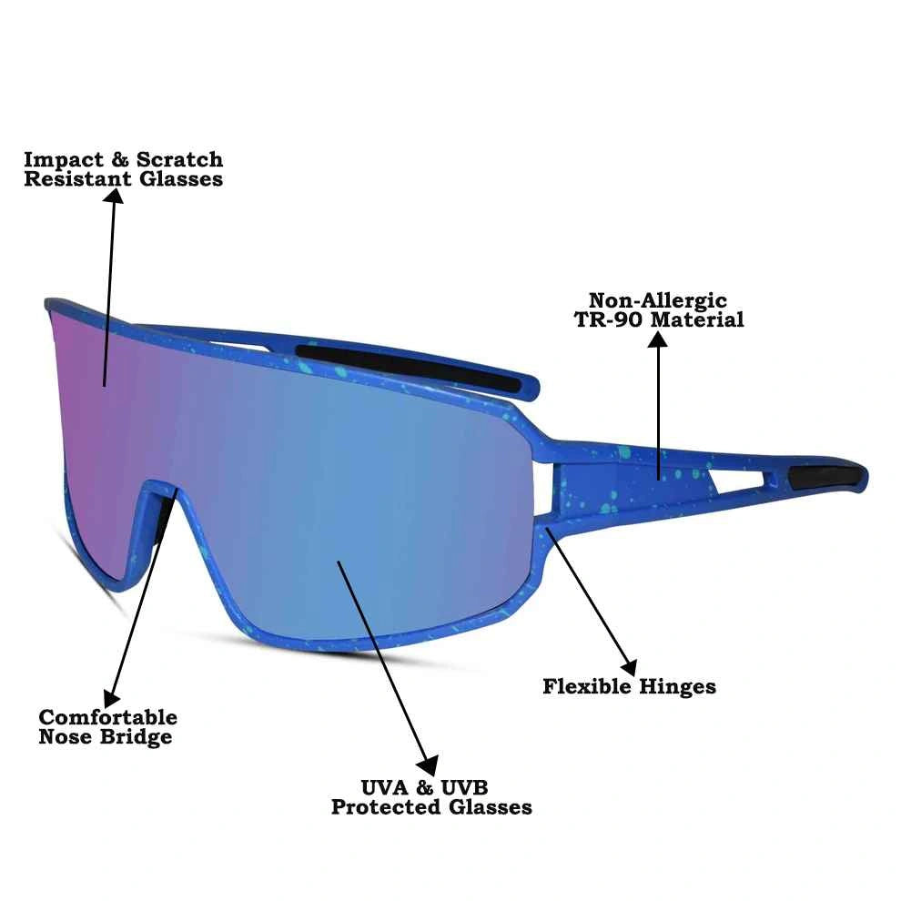 Sports Sunglasses For Men & Women LKS865-BLU
