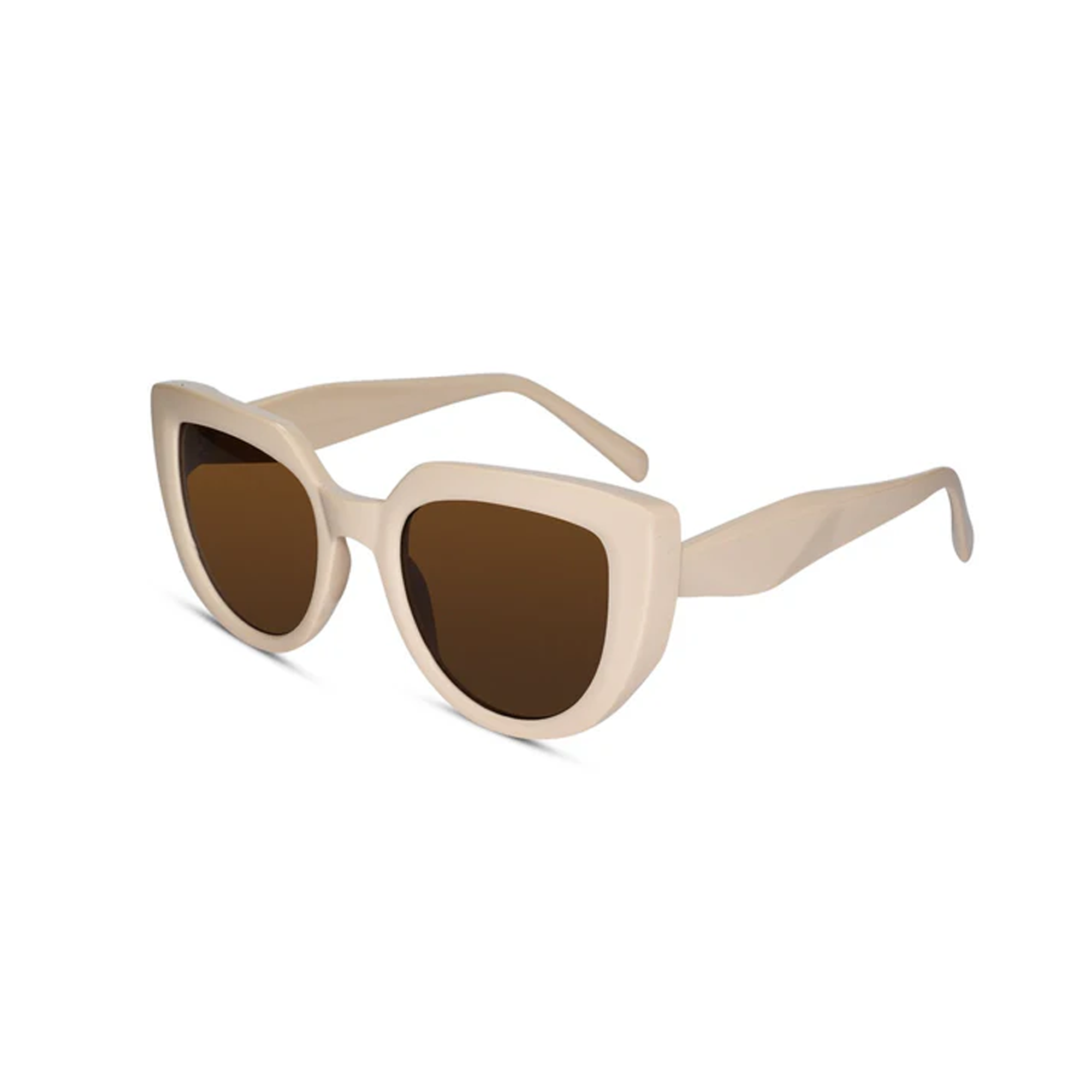 Stylish Cat Eye White Sunglasses For Women LKS22014-WHT