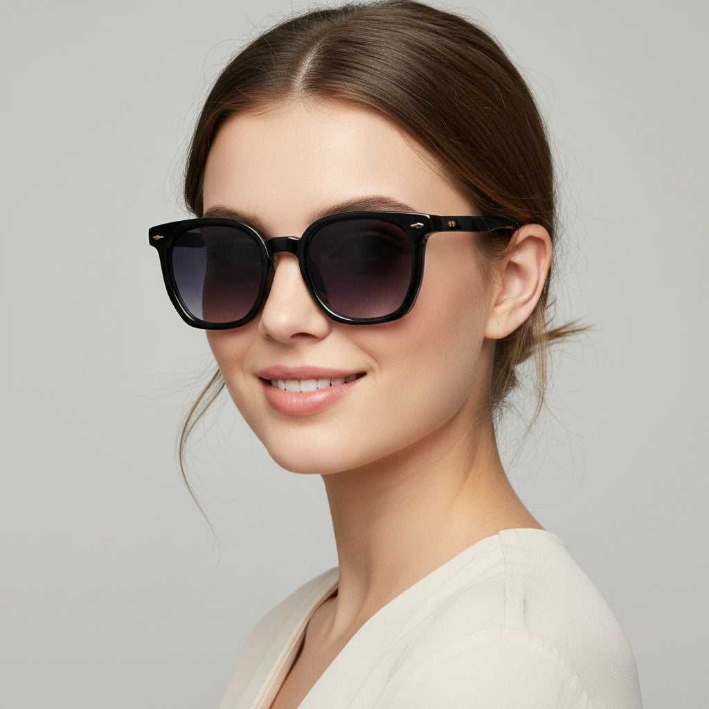 Black   Wayfarer Sunglasses For Men & Women LKS6016-BLK
