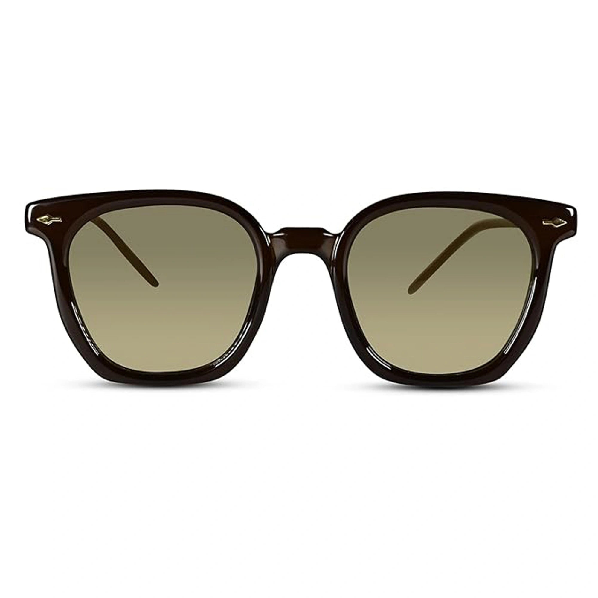 Transparent Brown Wayfarer Sunglasses For Men & Women LKS6016-BRN