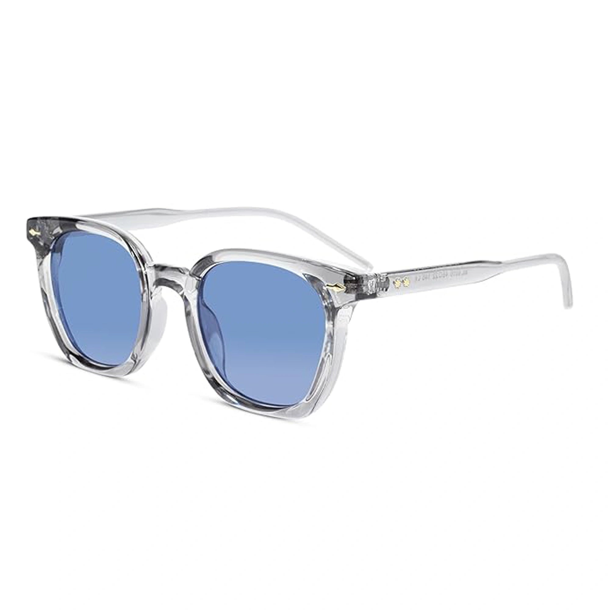 Transparent Grey Wayfarer Sunglasses For Men & Women LKS6016-Grey
