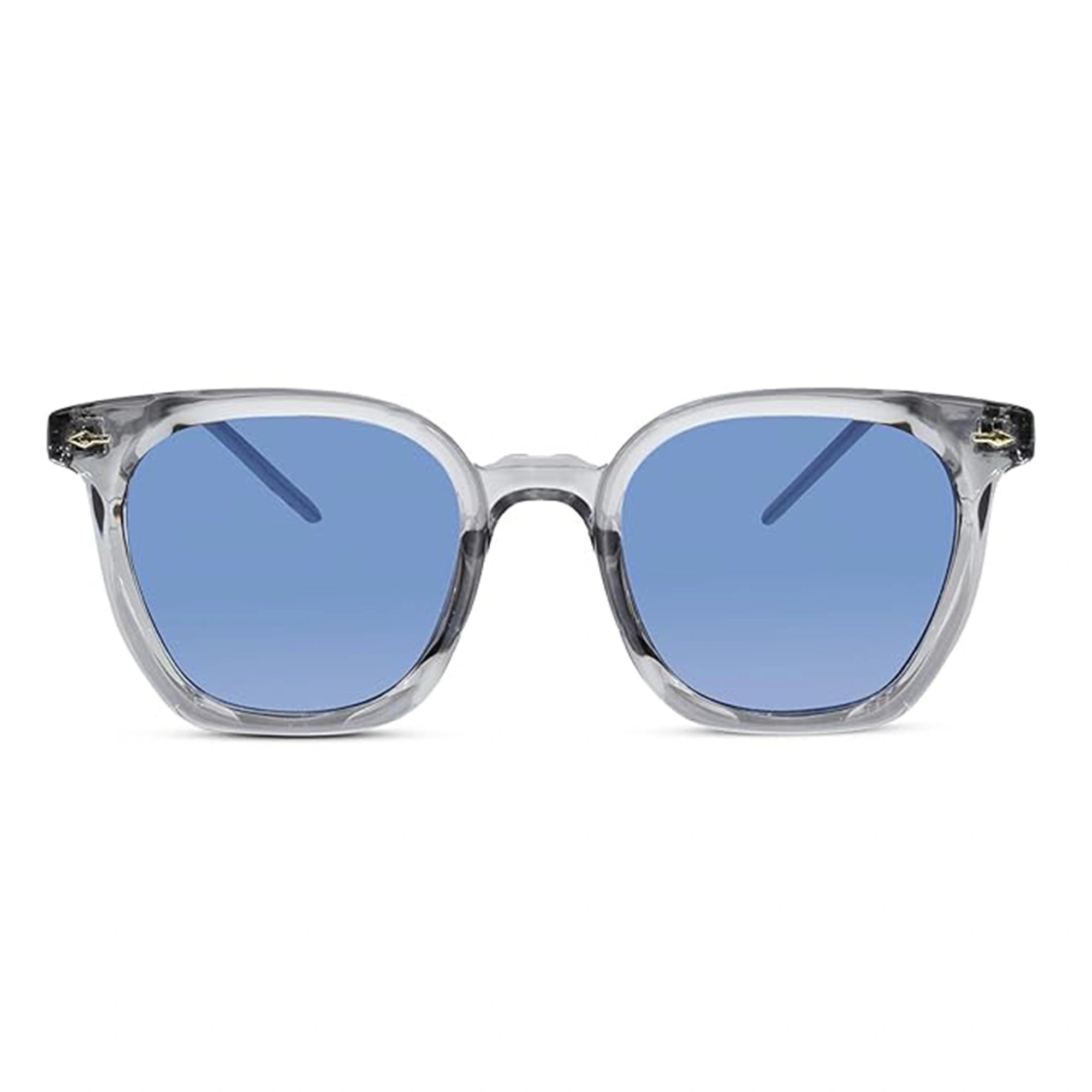 Transparent Grey Wayfarer Sunglasses For Men & Women LKS6016-Grey