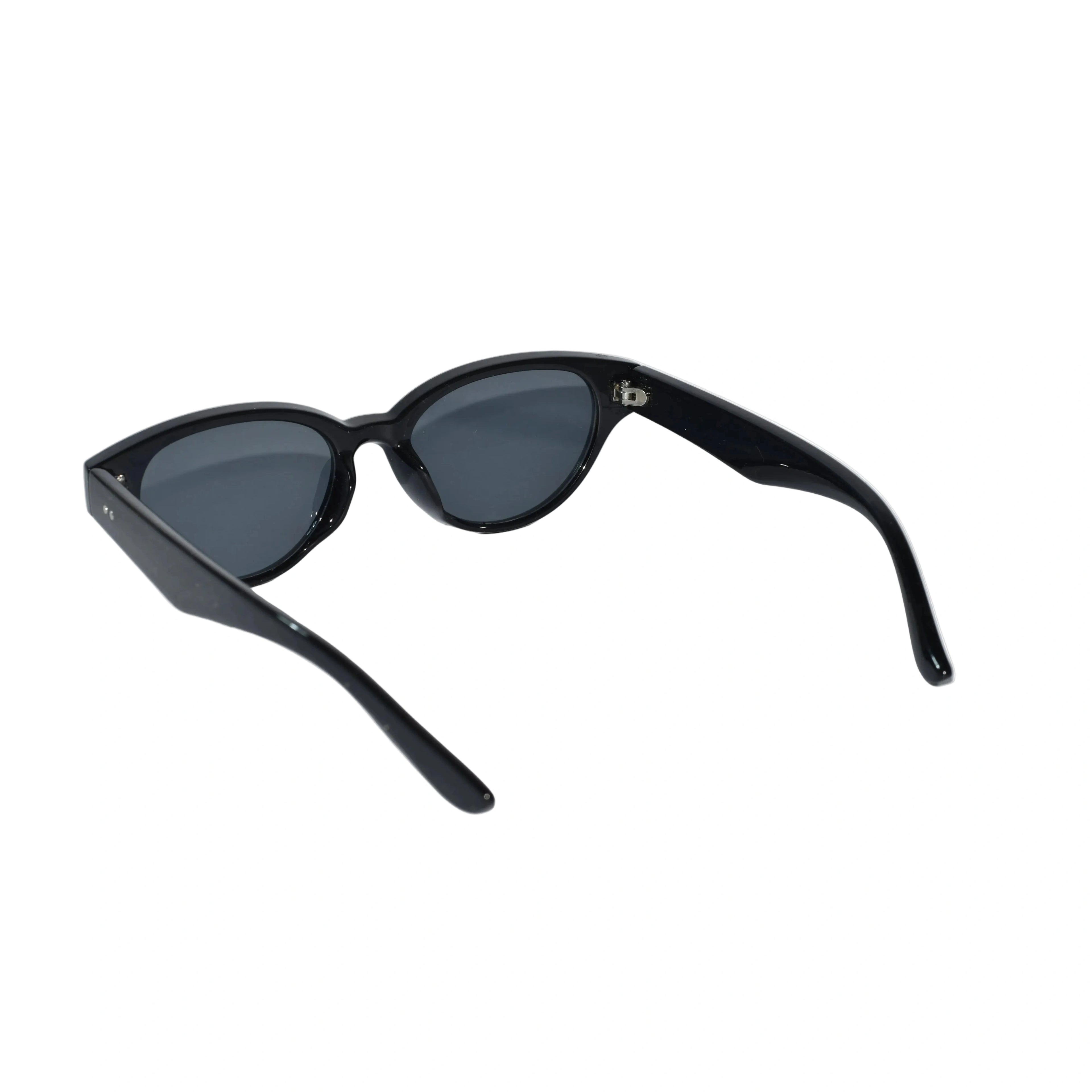 Stylish Dark Lens For Kids Black Cateye Sunglasses For Girls & Boy LKKS-2025-4-BLK