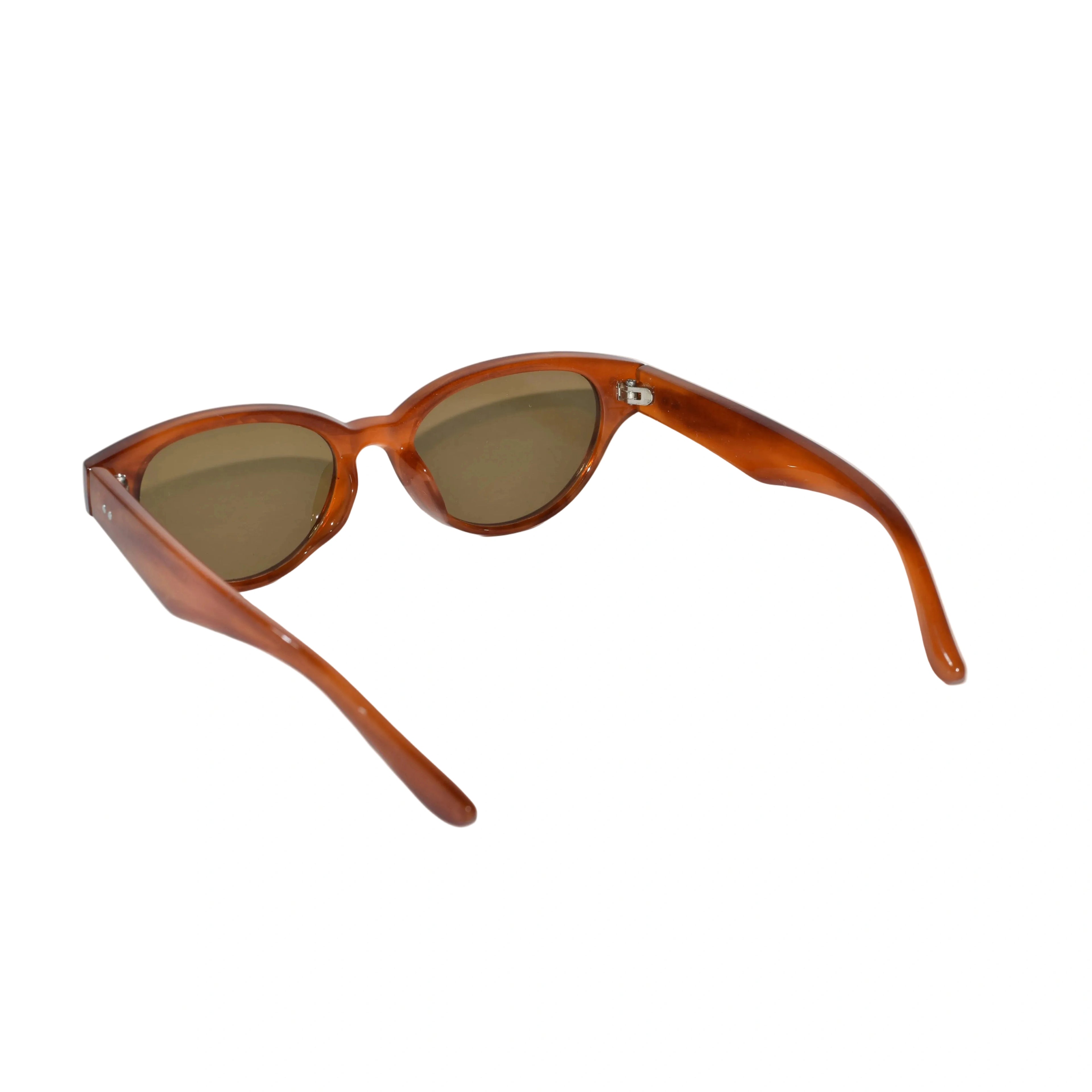 Stylish Dark Lens For Kids Brown Cateye Sunglasses For Girls & Boy LKKS2025-4-BRN
