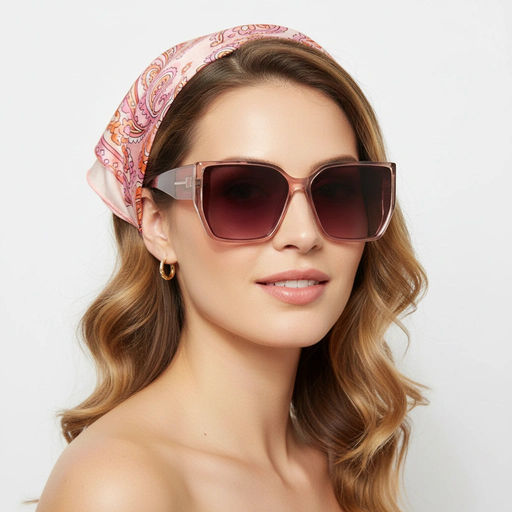 Stylish Designer Pink Cat eye Sunglass For Women LKS9131-PINK