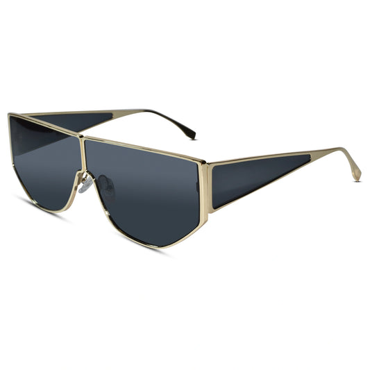 Stylish Geometric Sunglasses for Men-ELS2026S05-BLK GLD