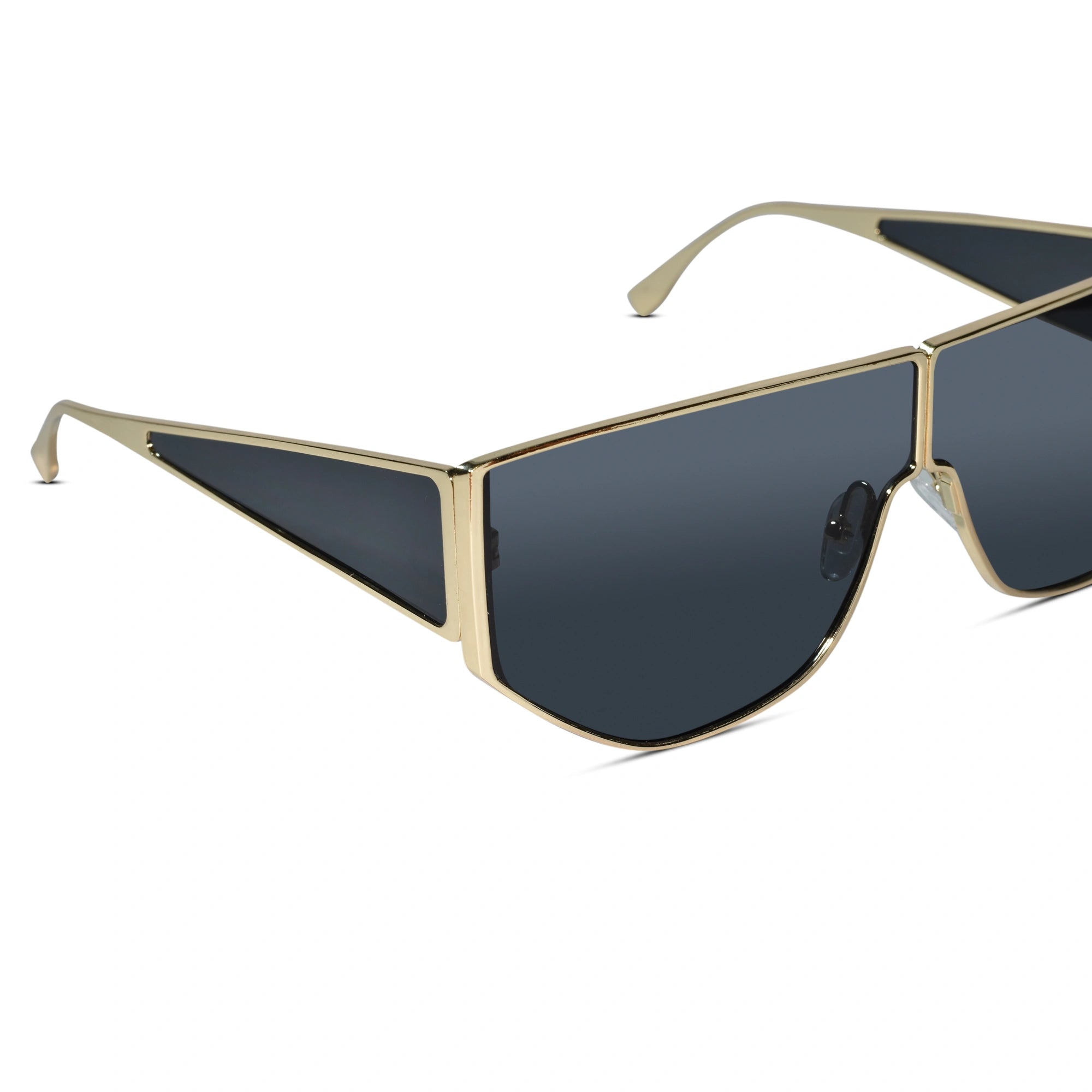 Stylish Geometric Sunglasses for Men-ELS2026S05-BLK GLD