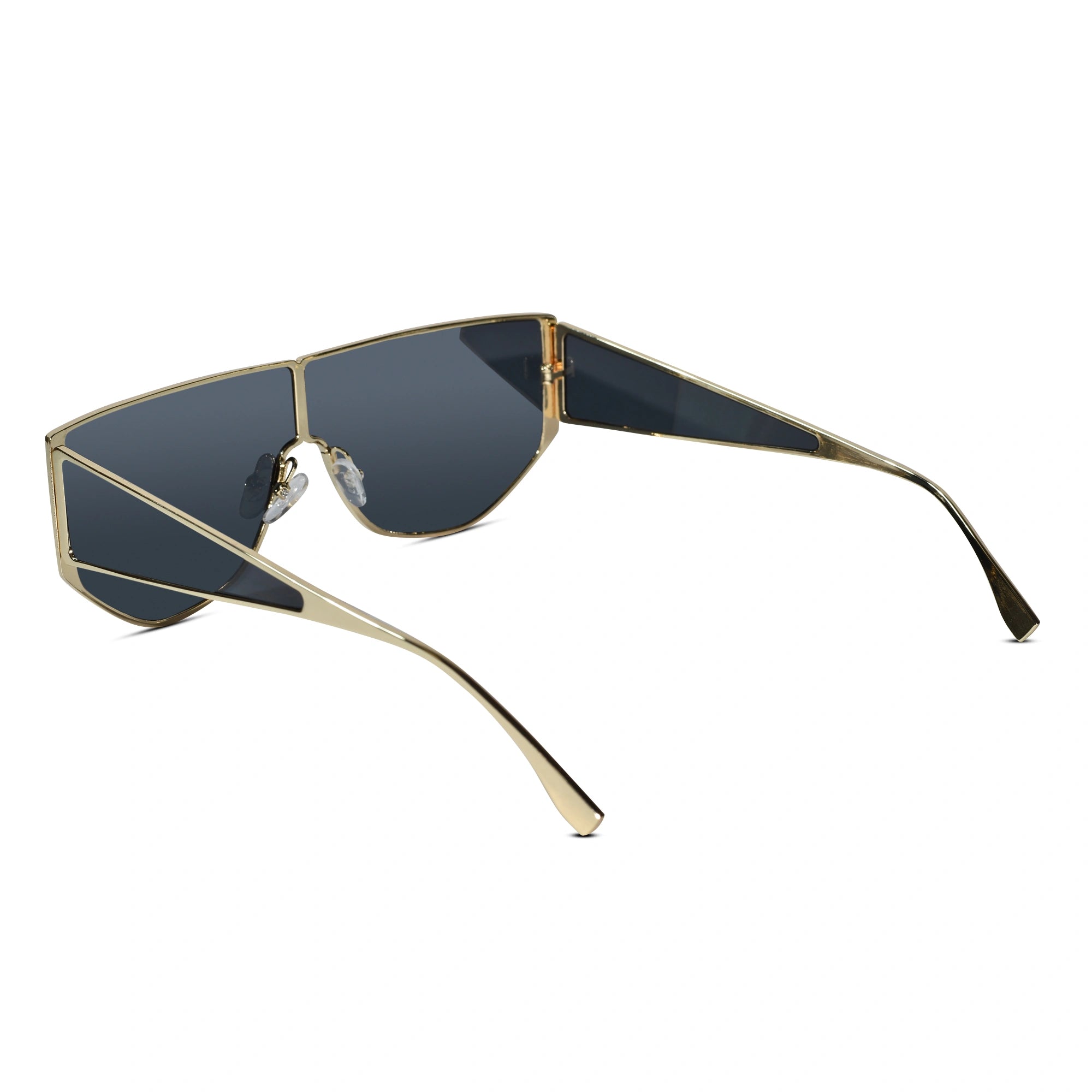 Stylish Geometric Sunglasses for Men-ELS2026S05-BLK GLD