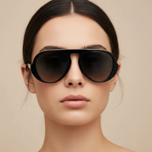 Stylish Pilot Shape Black Sunglasses Women and men