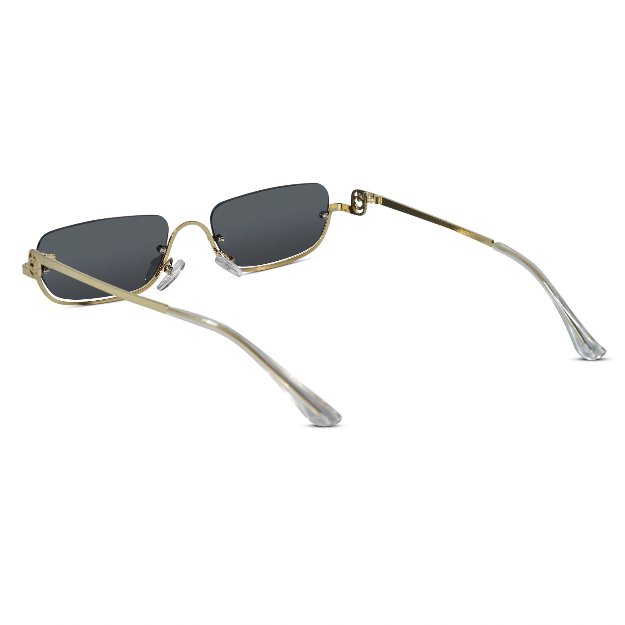 Stylish Rectangular Sunglasses for Men & Women ELS2026S08-BLK GLD