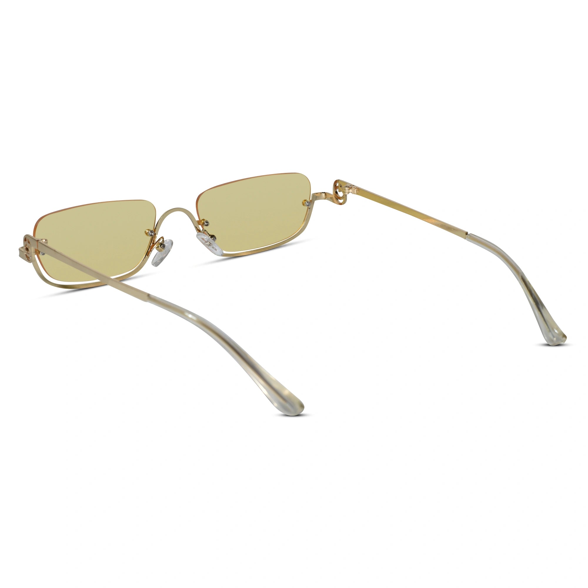 Stylish Rectangular Sunglasses for Men & Women ELS2026S08-YLWGLD