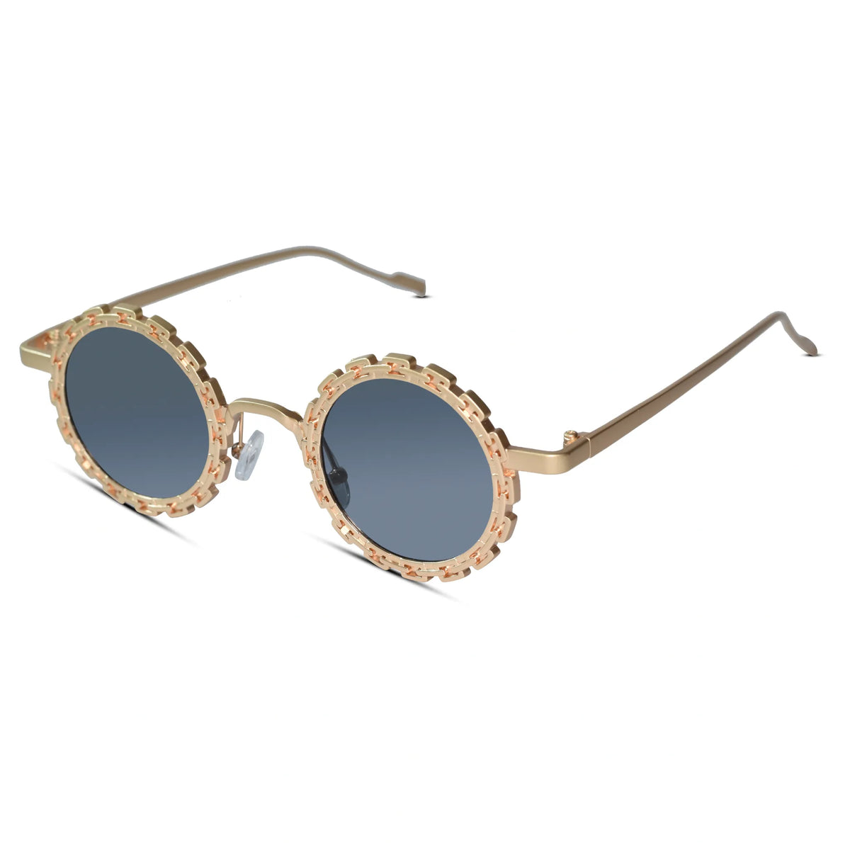 Stylish Round Metal Sunglasses For Women