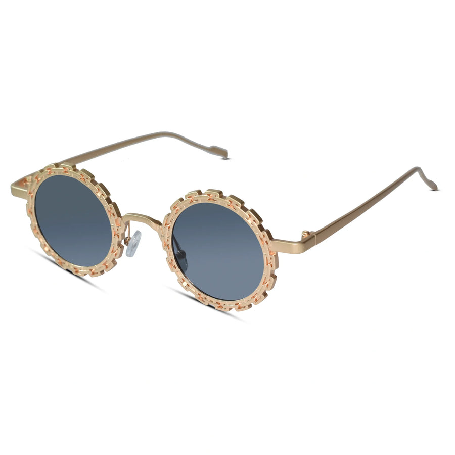 Stylish Round Metal Sunglasses For Women
