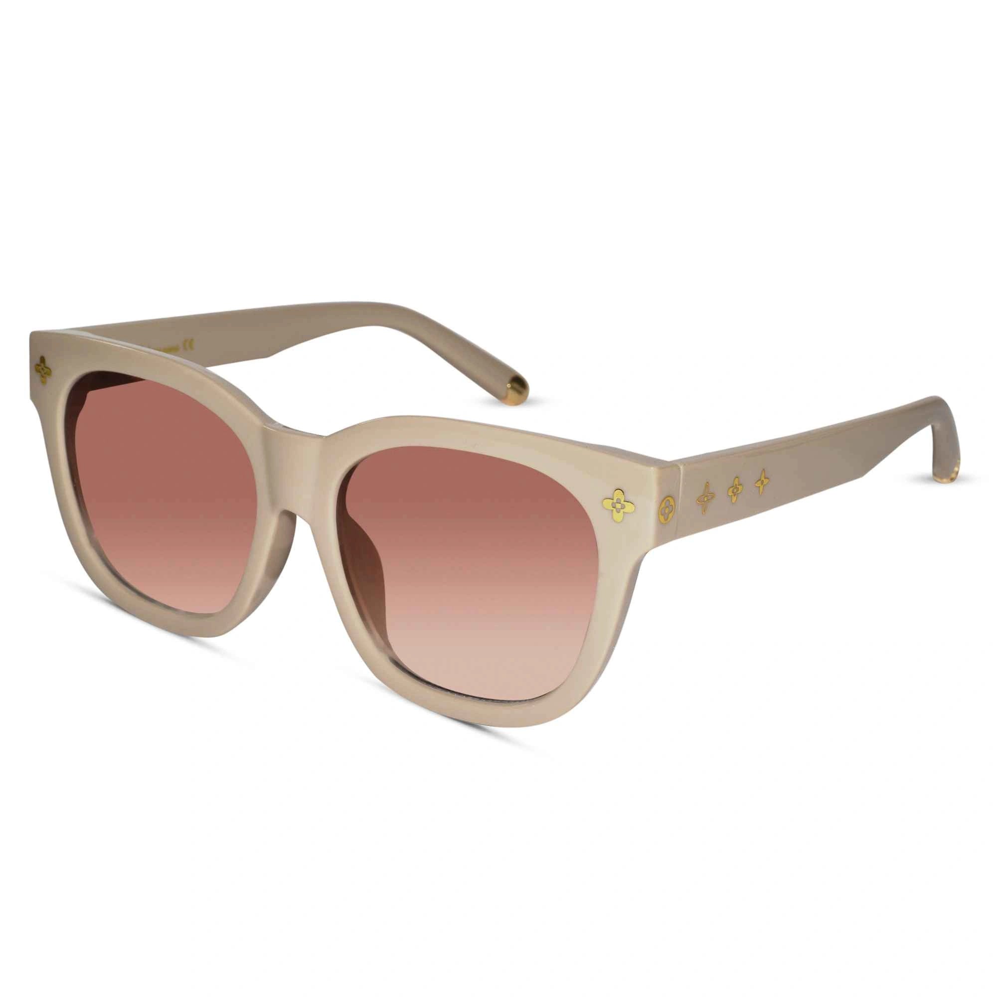 Trendy  Brown thick frame sunglasses for girls with flexible hinges and comfortable nose 

