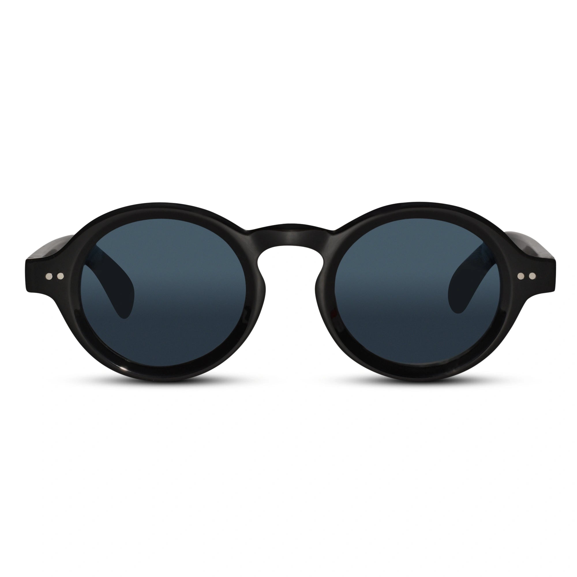 SunDrip | Polarised Bold Round Black Sunglasses For Men & Women LKS5171-BLK