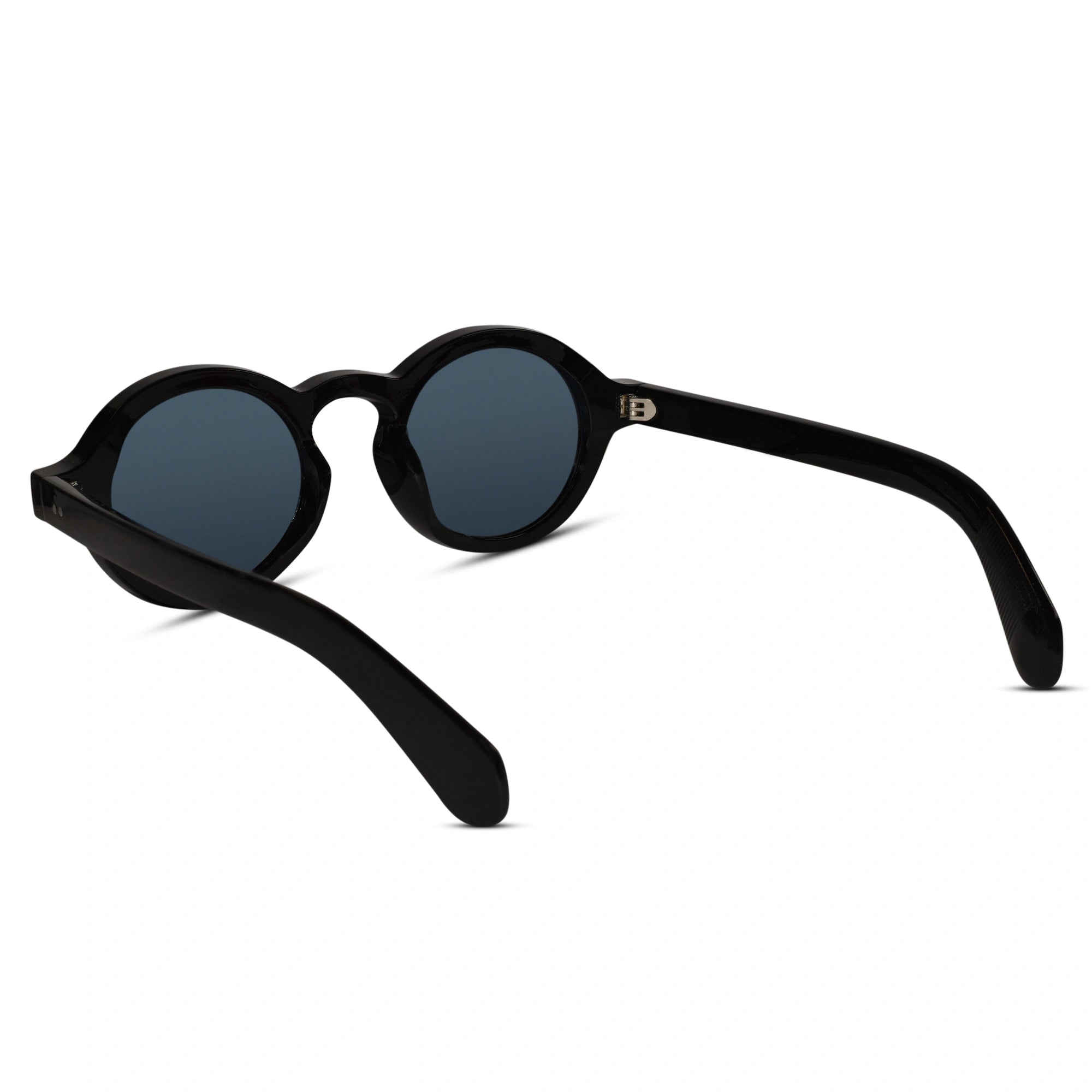 SunDrip | Polarised Bold Round Black Sunglasses For Men & Women LKS5171-BLK