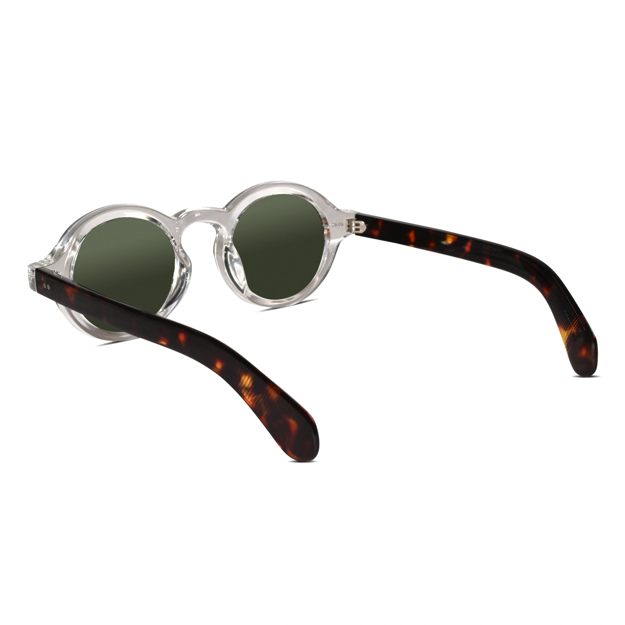 SunDrip | Polarised Bold Round Transparent Sunglasses LKS5171-TRNS