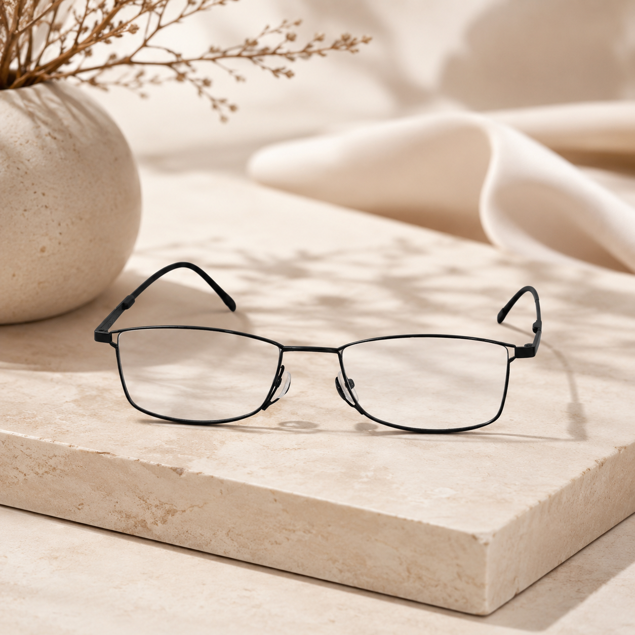 Thin Unisex Reading Glasses For Men & Women LKHE004-BLK