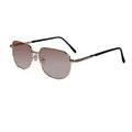 Tinted Bifocal Golden Full Rim Reading Glasses For Men & Women LKHEDRG16-BRN
