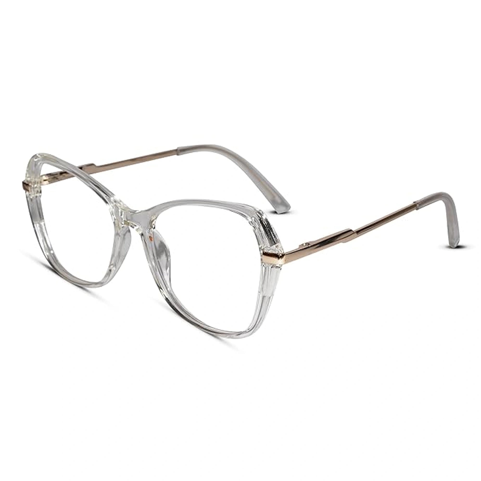 Transparent Designer Cat eye Eyeglasses LKE9102-TRANS