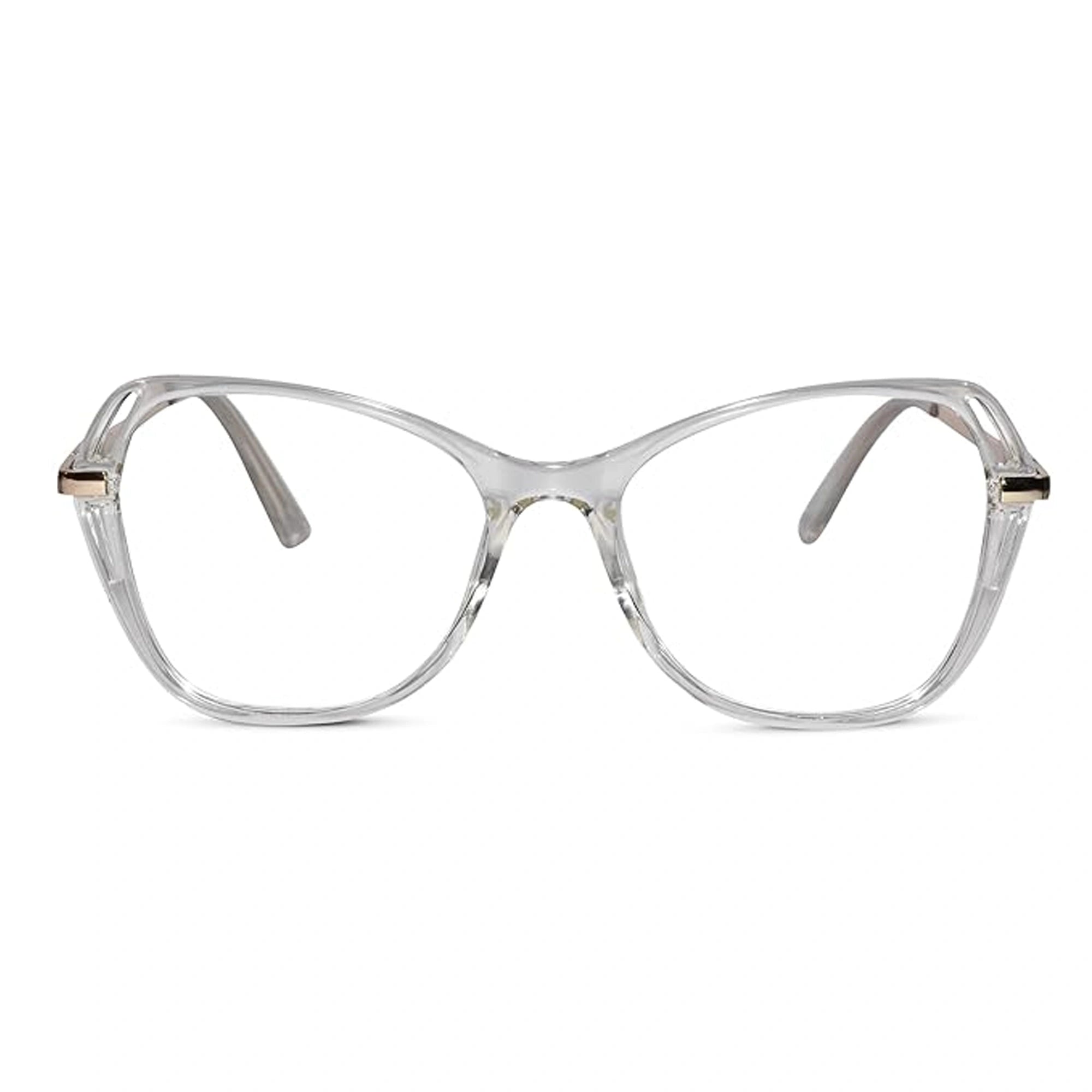 Transparent Designer Cat eye Eyeglasses LKE9102-TRANS