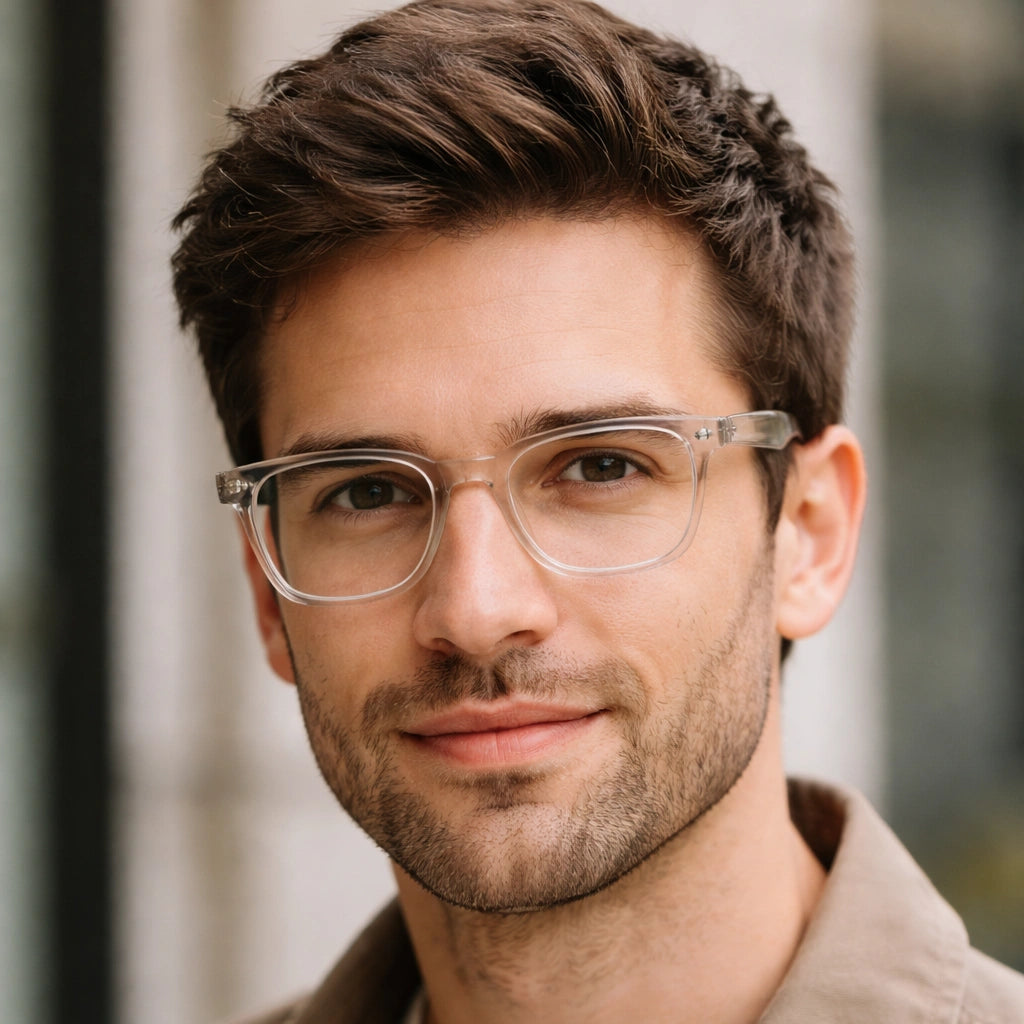 Transparent  Eyeglasses for Men & Women ELE7128-TRANS