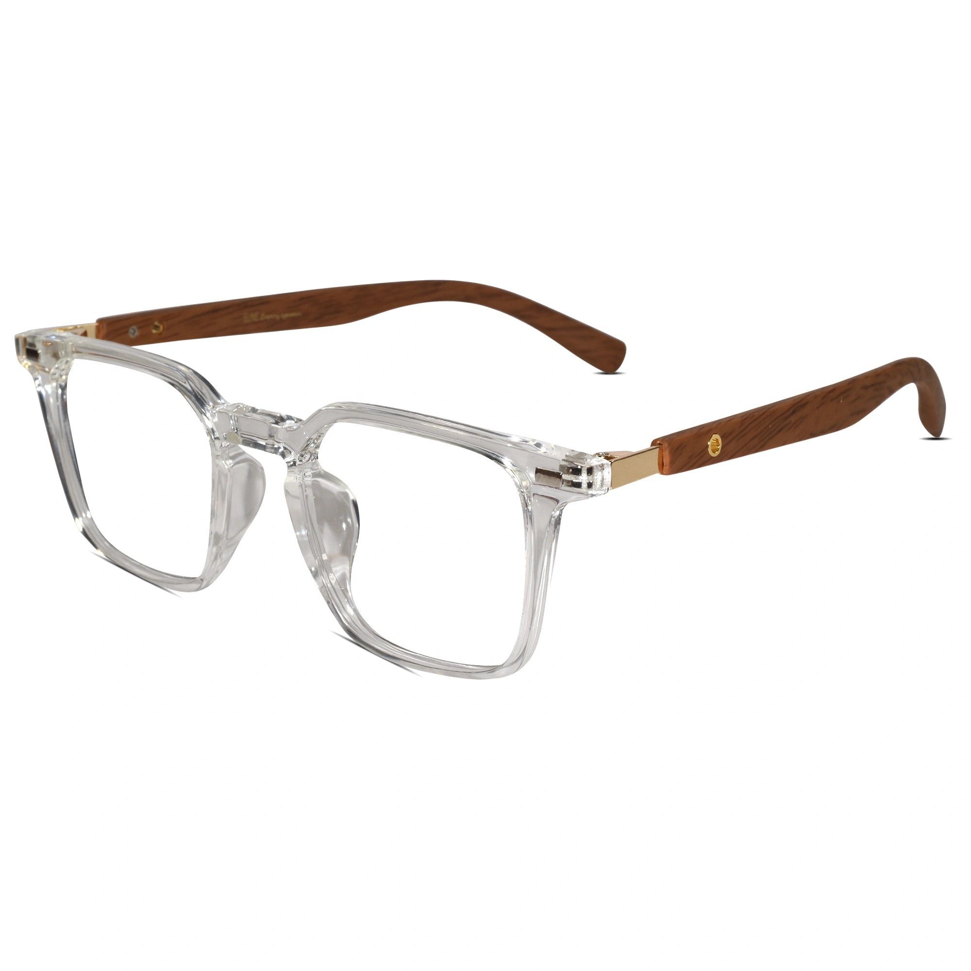 Transparent Rectangular Eyeglasses For Men & Women ELE280876-TRANS