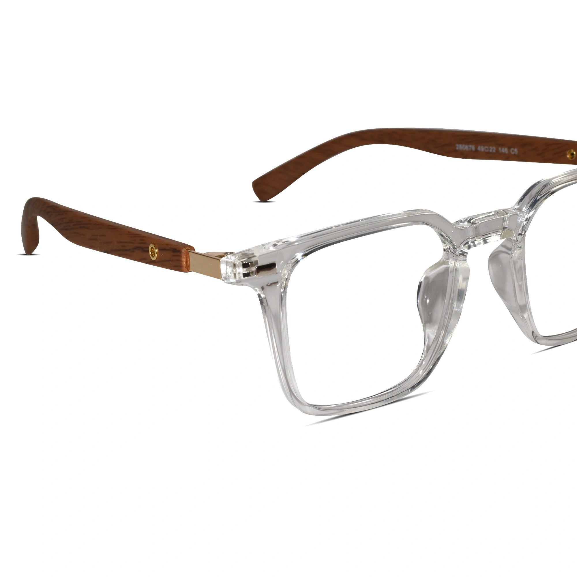 Transparent Rectangular Eyeglasses For Men & Women ELE280876-TRANS