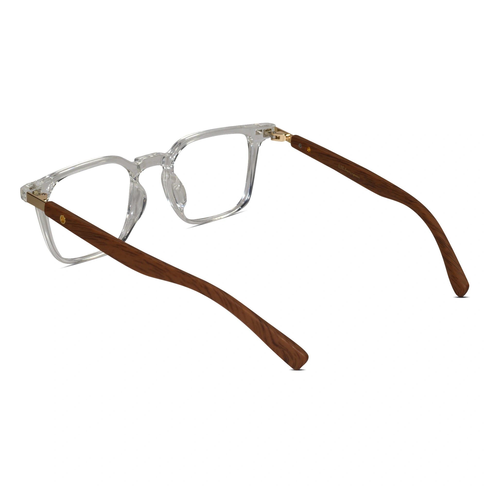 Transparent Rectangular Eyeglasses For Men & Women ELE280876-TRANS