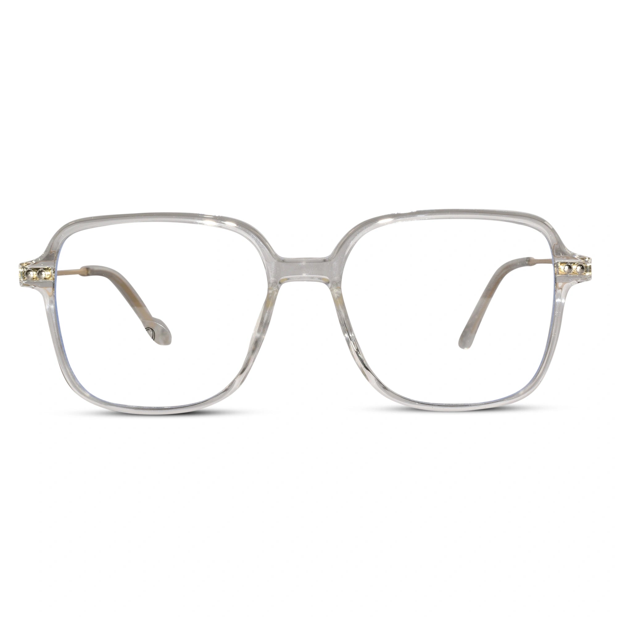 Transparent Square Eyeglasses For Men & Women LKE20098-TRANS