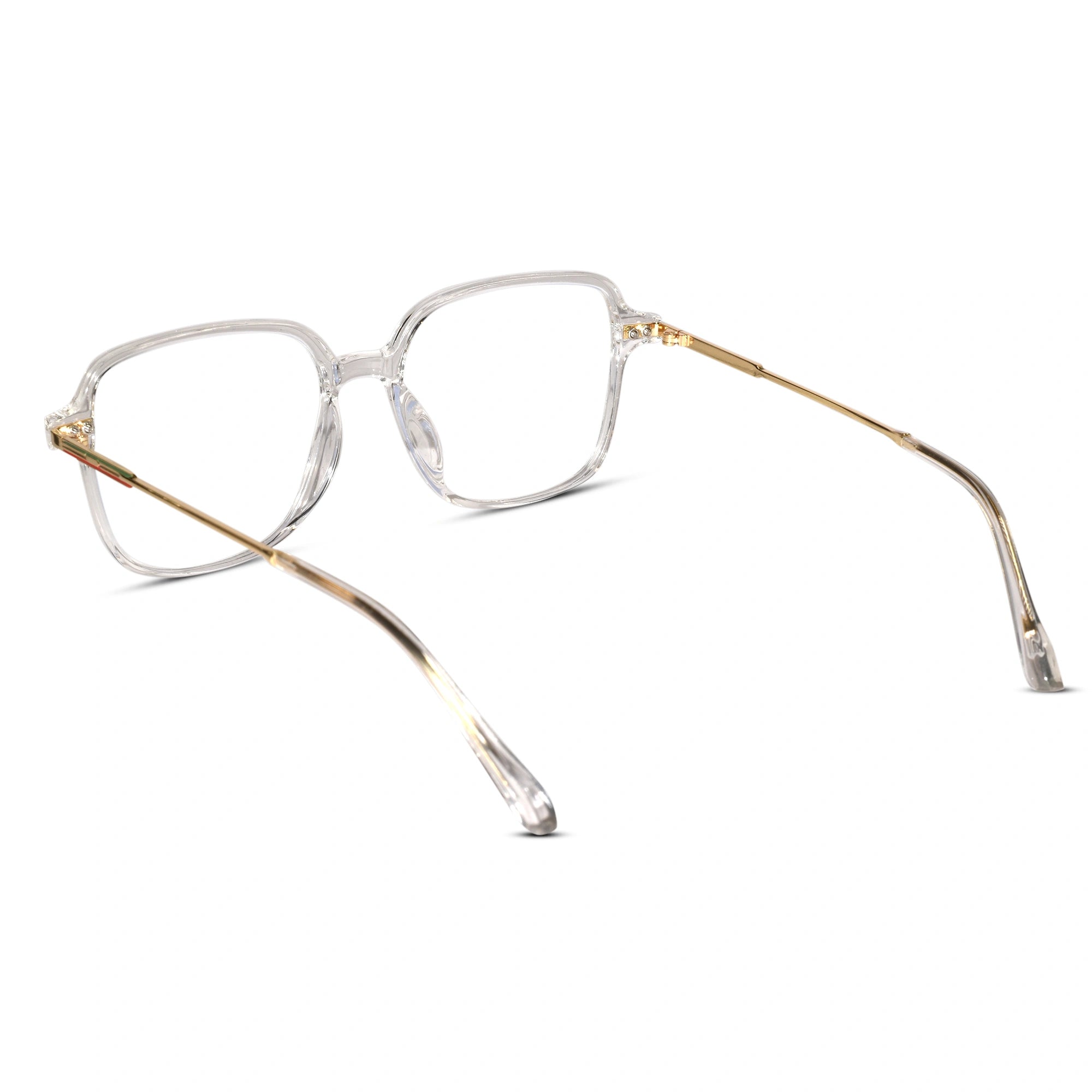Transparent Square Eyeglasses For Men & Women LKE20098-TRANS