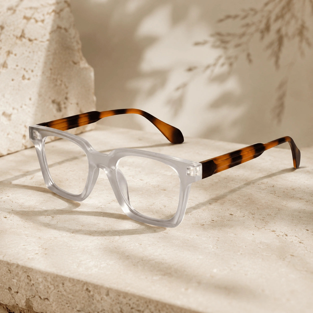 Transparent square eye glasses for men & women LKE5168-TRAN