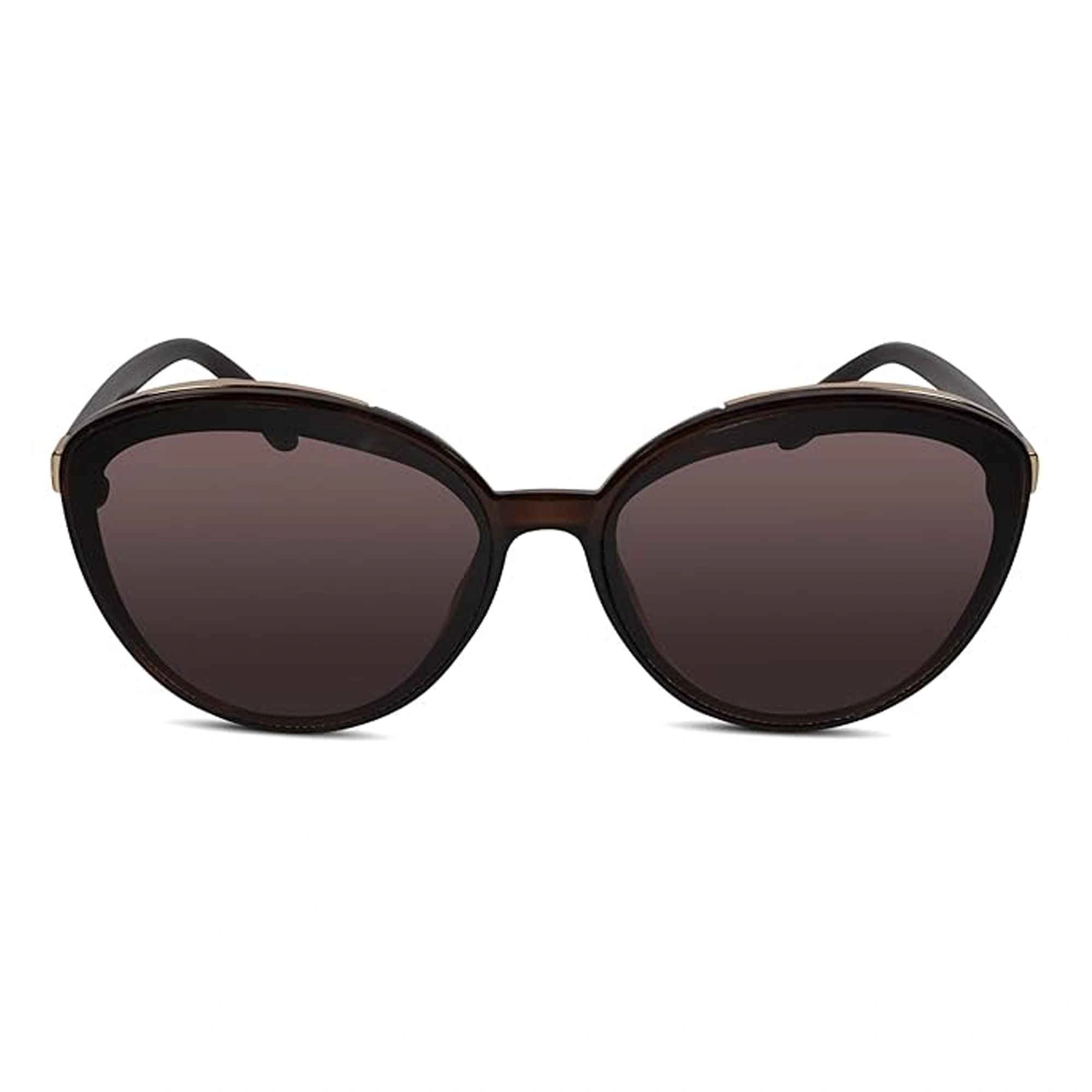 Trendy Brown Cat Eye  Sunglasses for Women LKS53047-BRN