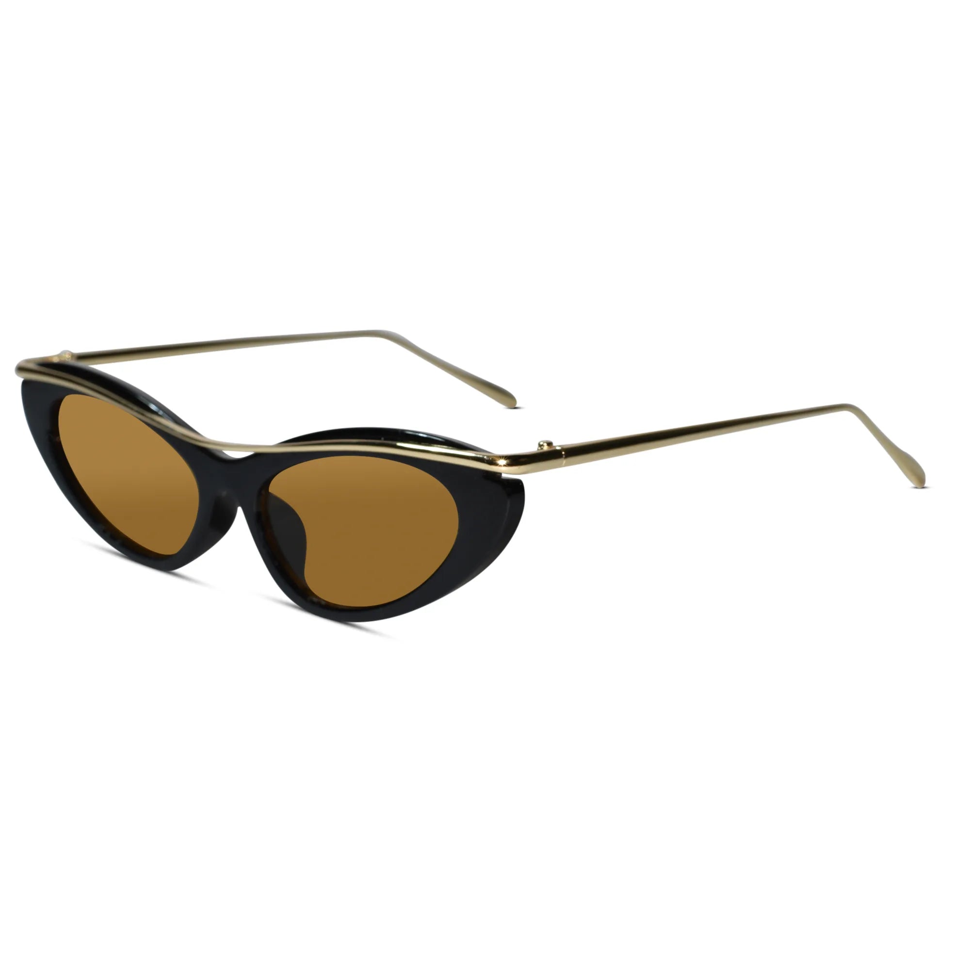 Trendy Cat Eye Sunglasses for Women ELS2026S019-BLK