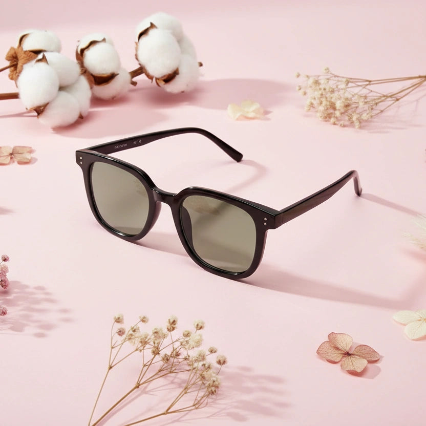 TropicTint | Green Tint Black Wayfarer Sunglasses For Men & Women LKS2139-GRN