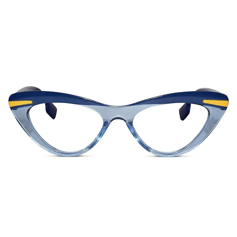 Dual Tone Green with Crystal Pink Cat eye Eyeglasses