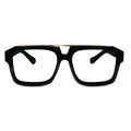 URBAN Black & Golden Rectangulare Eyeglasses For Men ELE500-BLK
