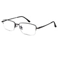 Sleek Gunmetal Half Rim Eyeglaases For Men LKE3010-GRY