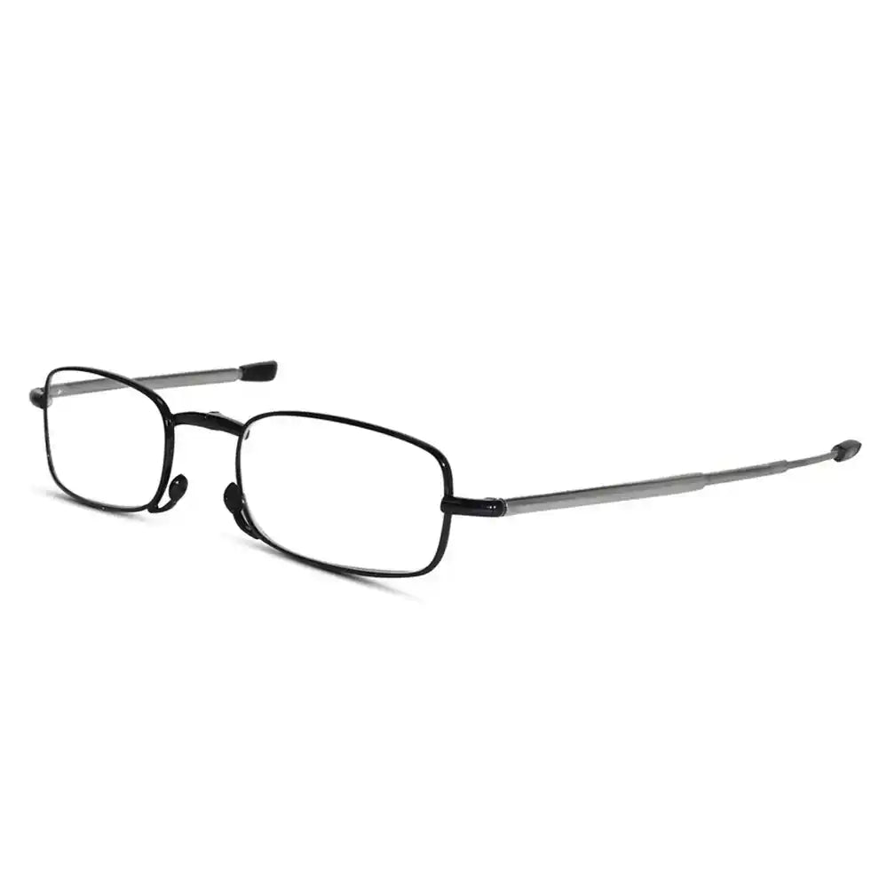 Full black frame Foldable Reading Glasses lens kart, best standard reading distance for spectacles