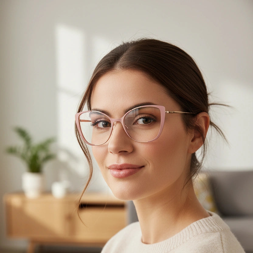 Pink Cat eye Eyeglasses for women LKE0002-PNK