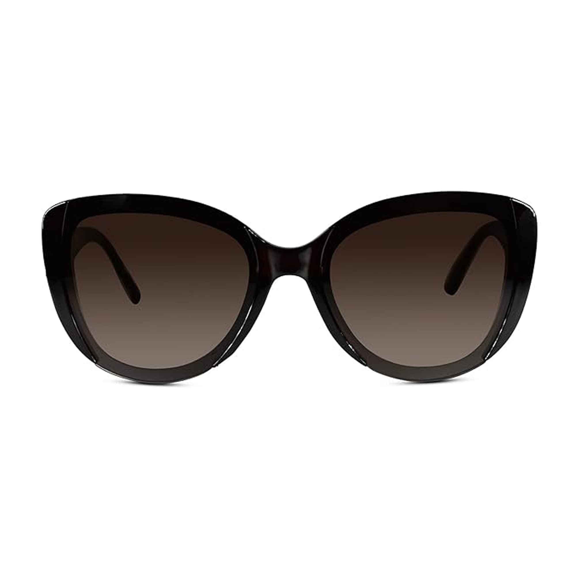 Designer Brown Cat eye Sunglasses For Women LKS53087-BRN