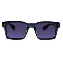 Crystal Blue Rectangular Sunglasses For Men