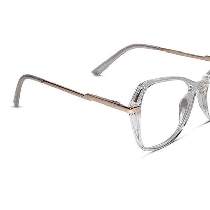 Pink With Gold Designer Cat eye Eyeglasses
