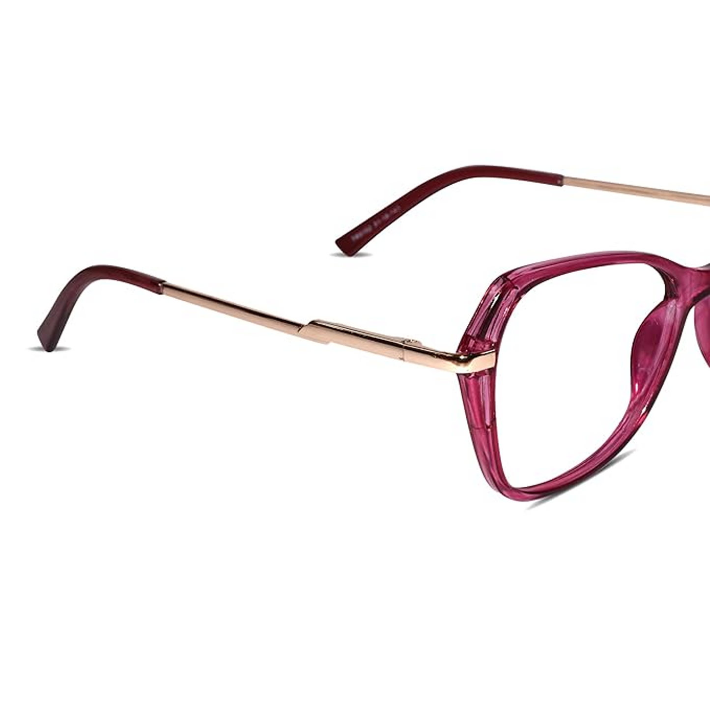 Pink With Gold Designer Cat eye Eyeglasses