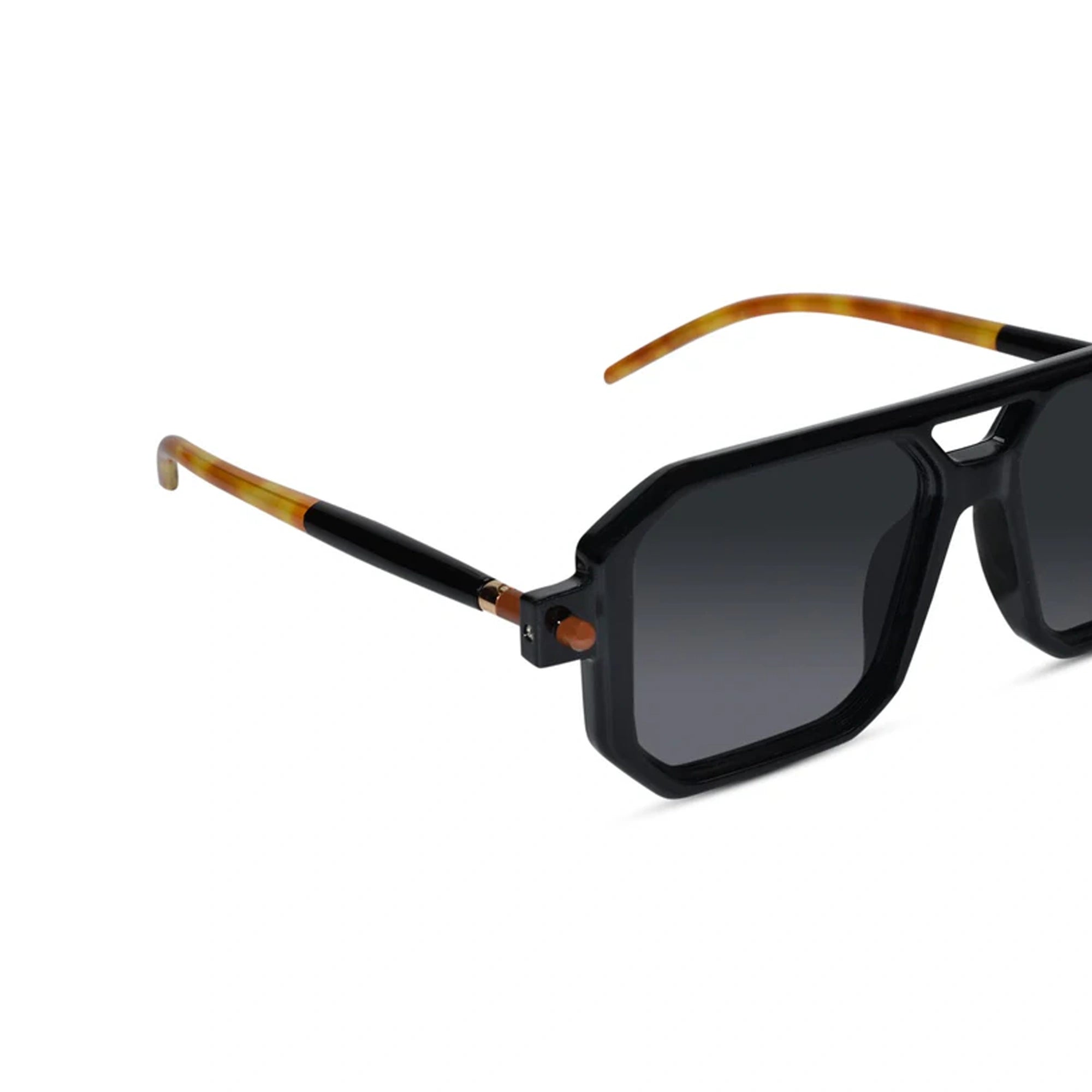 Urban Marshall Designer Black Sunglasses For Men LKS8709-BLK