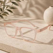 Urban Matt Pink Rectangular Eyeglasses & Computer Glasses For Men & Women LKE1G1001-PNK