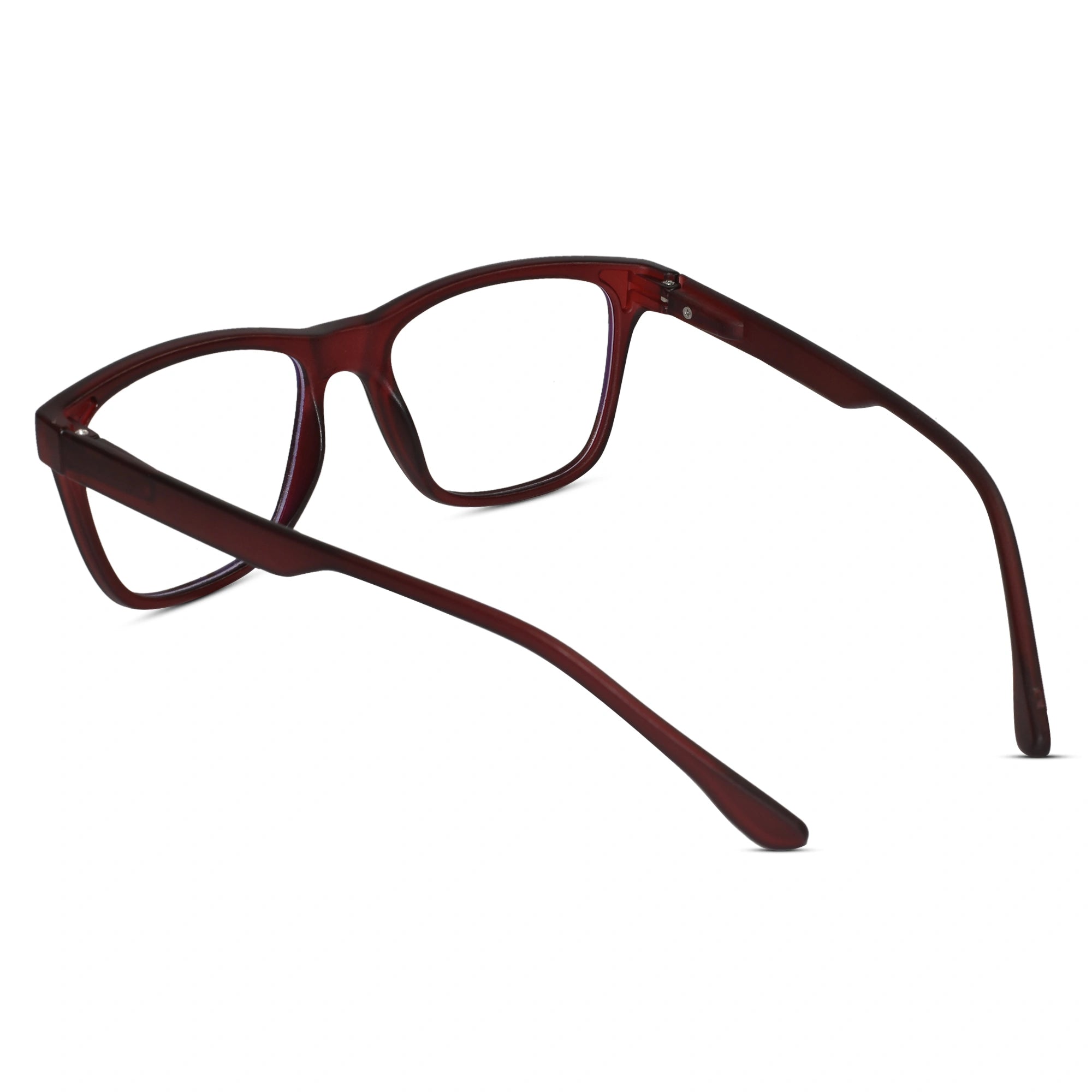 Urban Matte-Red Rectangular Eyeglasses & Computer Glasses For Men & Women LKE1G1001-RED